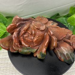 Crystal Jasper Flower Carving