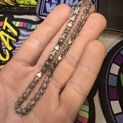 Silver Heart Link Bracelet/ Anklet
