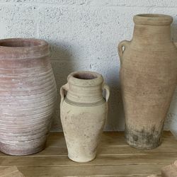 Vintage Handmade Clay Vessels 