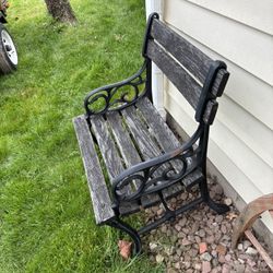 2 Iron Garden Chairs 