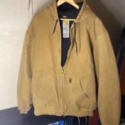 Vintage Y2K Carhartt J130 CML Sandstone Duck Active Jacket - 2XL Tall