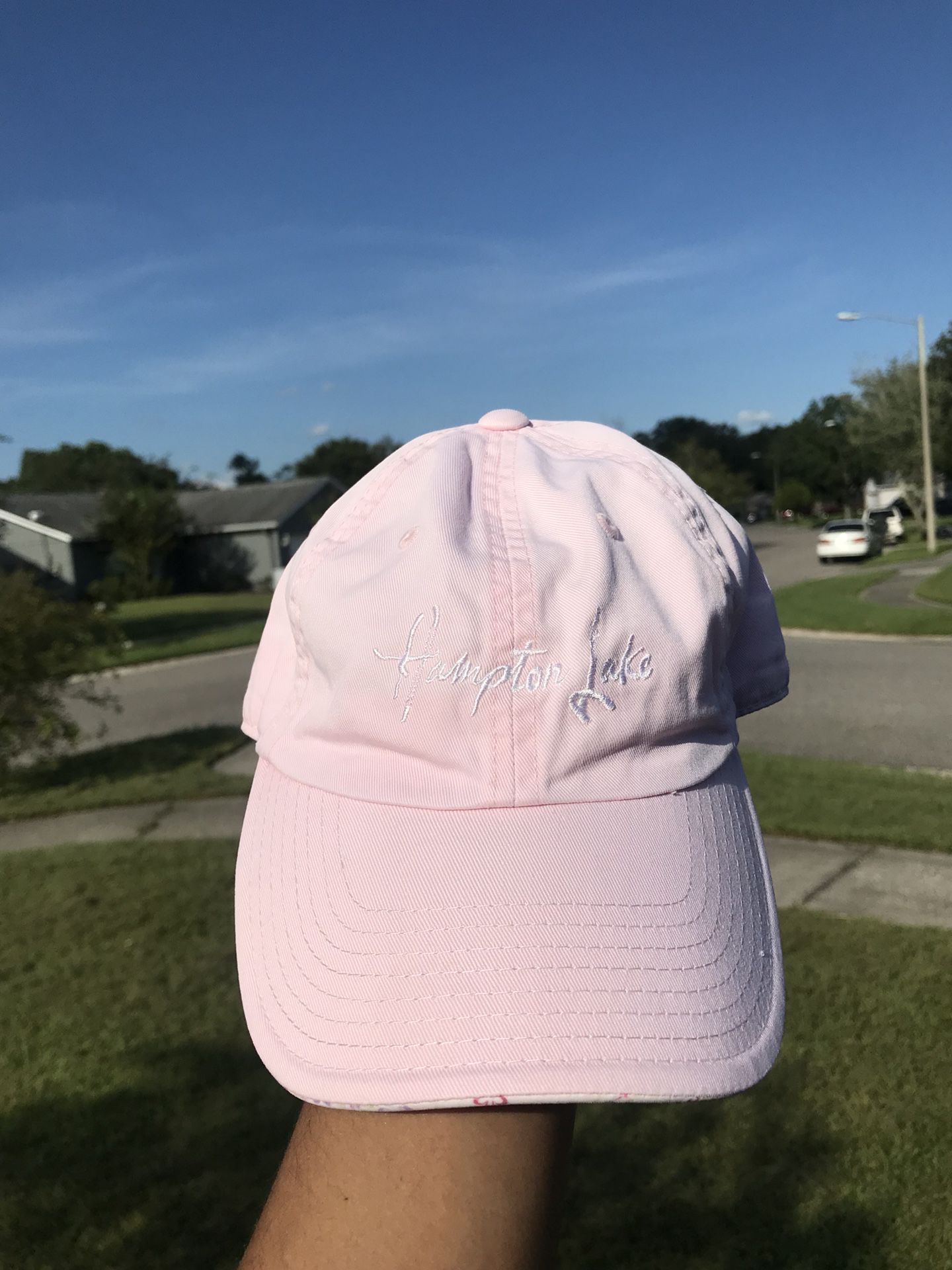 Hampton Lake Dad Hat (Pink)