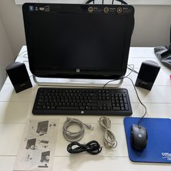 HP Omni 120-1130 Dual Core All-in-One Computer Full System (accessories) Mint