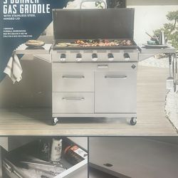 BRAND NEW MEMBERS MARK 5 BURNER GRIDDLE