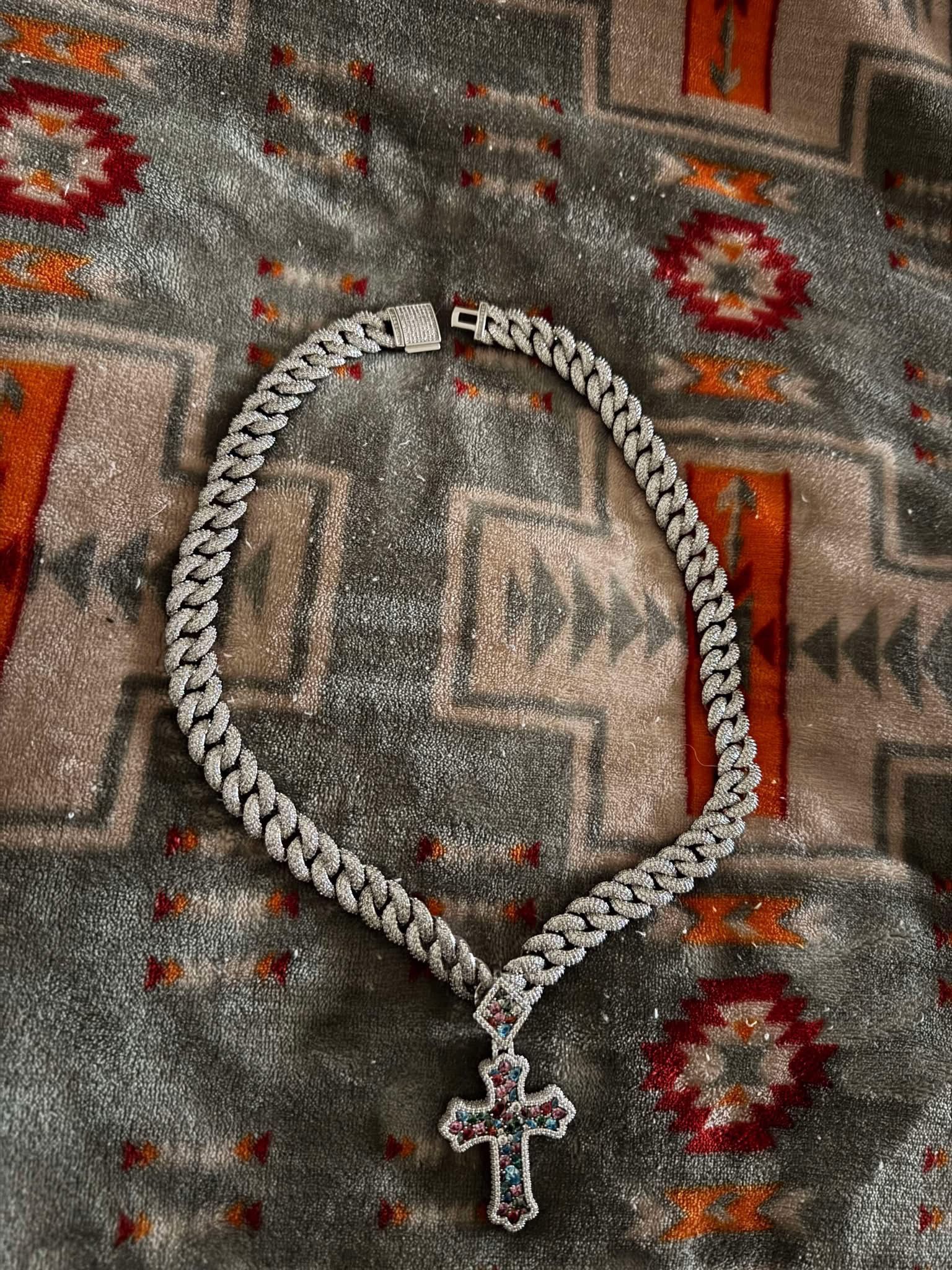 VVS1 14mm Moissanite Cuban Chain