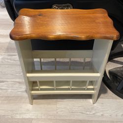 Side Table And Magazine rack Combo