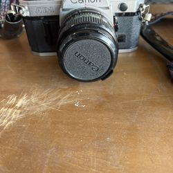 Vintage Canon Camera With Lens Cap