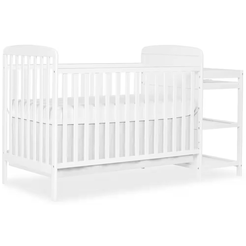 Dream On Me Convertible Crib With Changing Table & Mattress