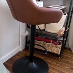 Leather Bar Stool 