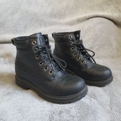 FILA Edgewater Youth Boys Hiking Black Lace Up Shoes Boots Size 2