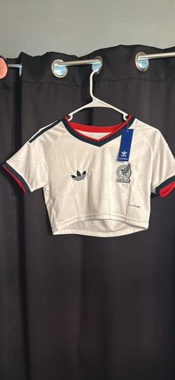 White Mexico jersey cropped