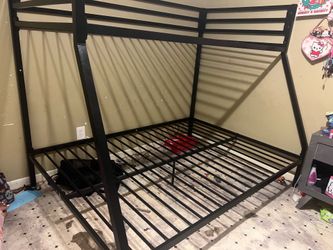 Metal twin bed…