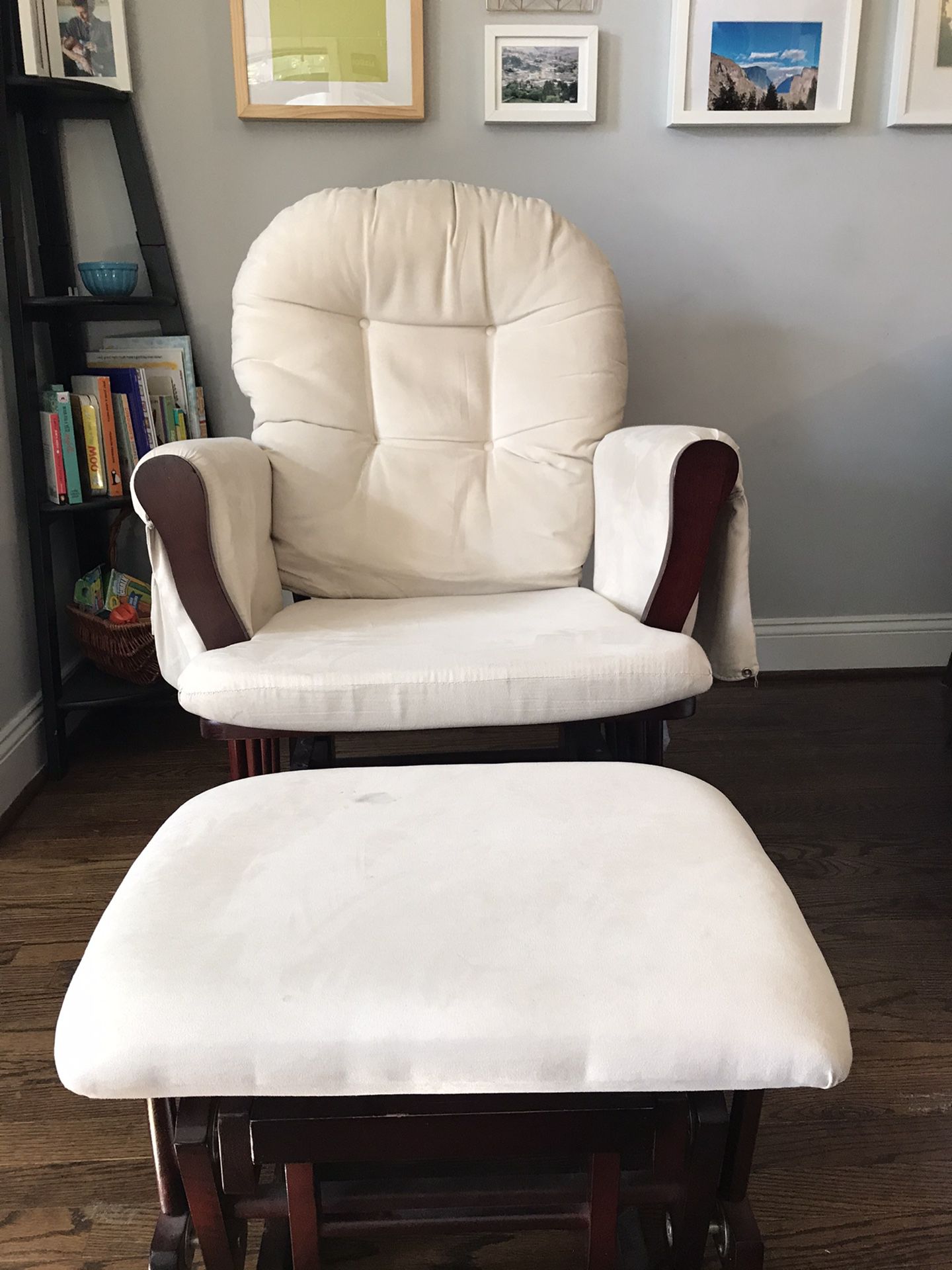 Rocking/ glider Chair and ottoman