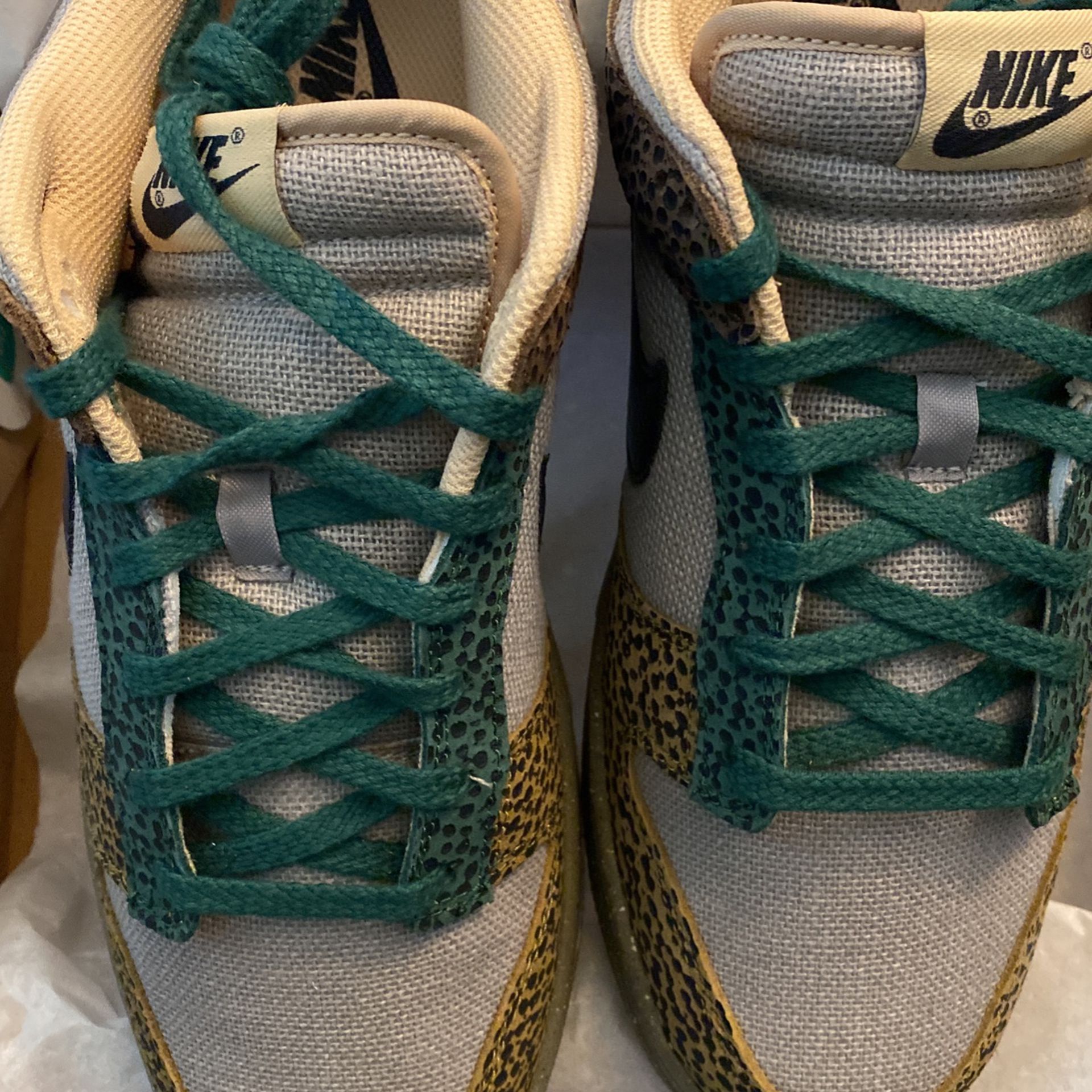 Nike Dunk Low Safari Golden Moss Size 12 for Sale in Beaverton, OR