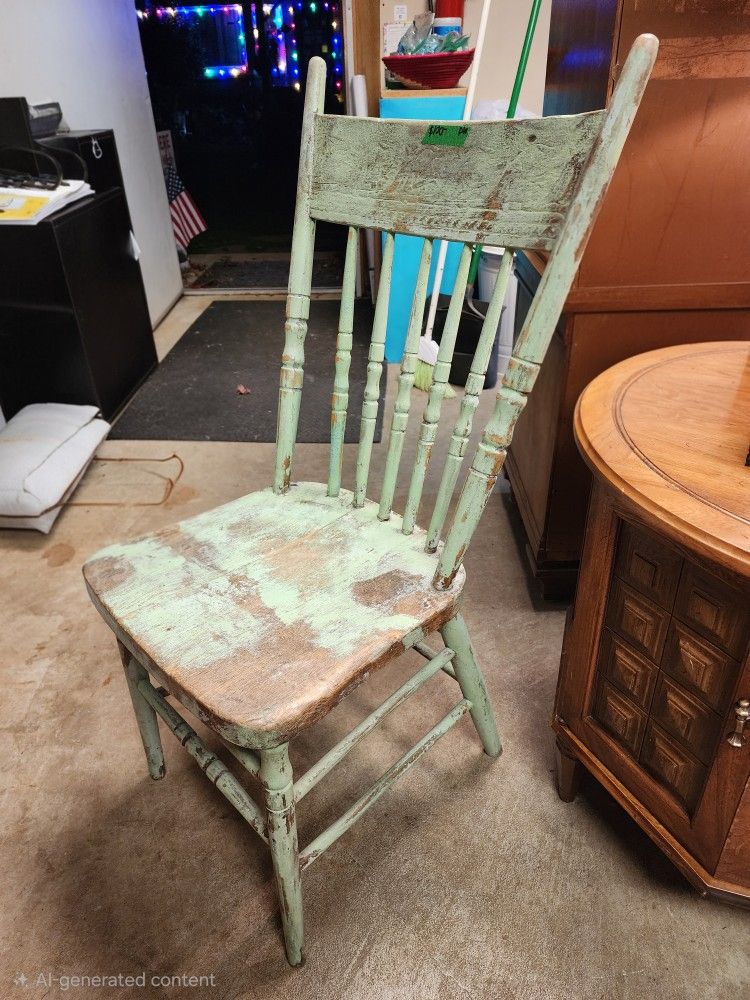 Shabby Distressed Antique Chair