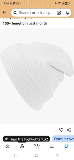 White Beanie