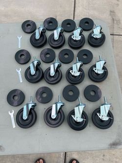 4” INDUSTRIAL CASTERS   SETS.