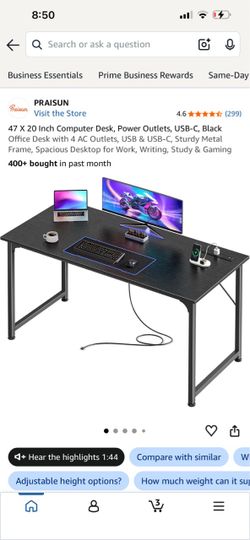 47 X 20 Inch Computer Desk,