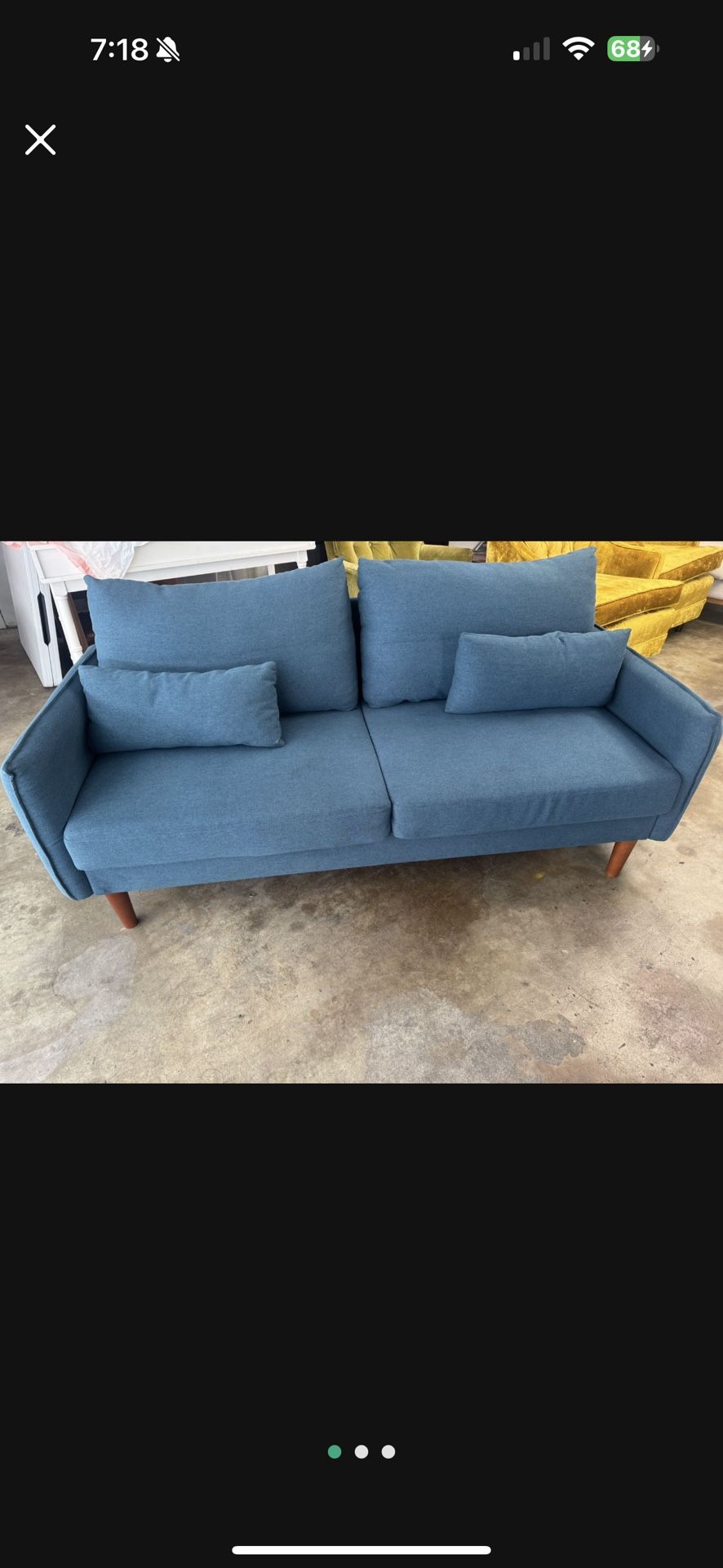 Modern Tufted Couch Loveseat $80