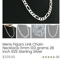 (NEGOTIABLE ASK ABOUT PRICE) 925 SILVER CHAIN MADE IN ITALY