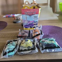 McDonald's Vintage Cars Set Of 5 Cars And The Original Happy Meal Box