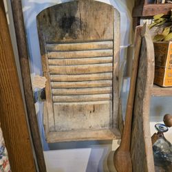Antique Primitive Farmhouse Washboard 