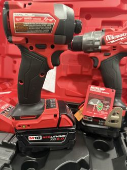 M18 FUEL 18V Lithium-Ion Brushless Cordless Hammer Drill and Impact Driver Combo Kit (2-Tool) with 2 Batteries