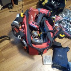 Tool bag Completely Full Of Hand Tools