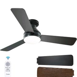 Amico Ceiling Fans with Lights, 42 inch Low Profile Ceiling Fan with Light an...