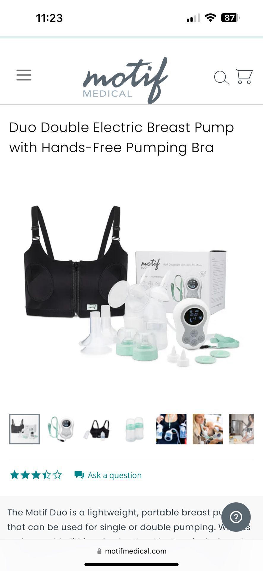 Motif Duo Double Electric Breast Pump
