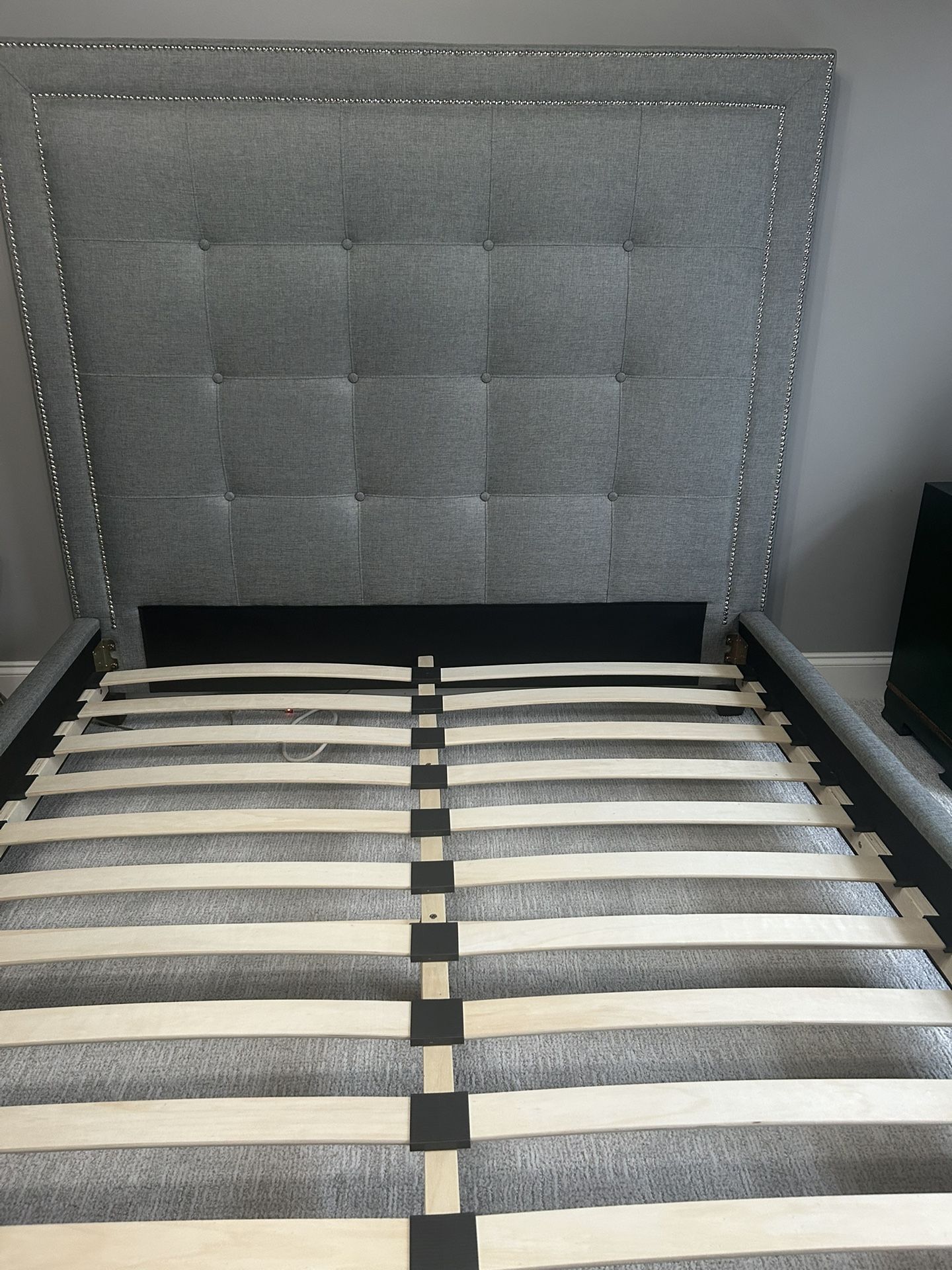 Upholstered Headboard With Frame-Queen