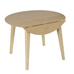 Percy Natural Drop Leaf Dining Table