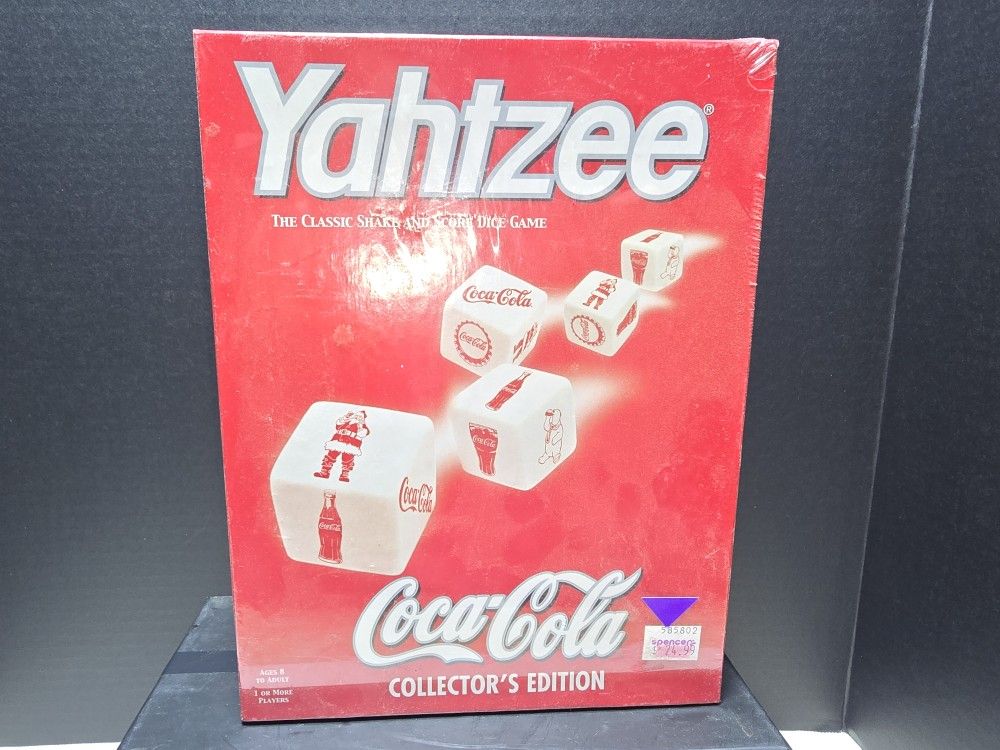 Coca Cola Collector's Edition Yahtzee Game In A Unopened Box From Spencer's Gifts