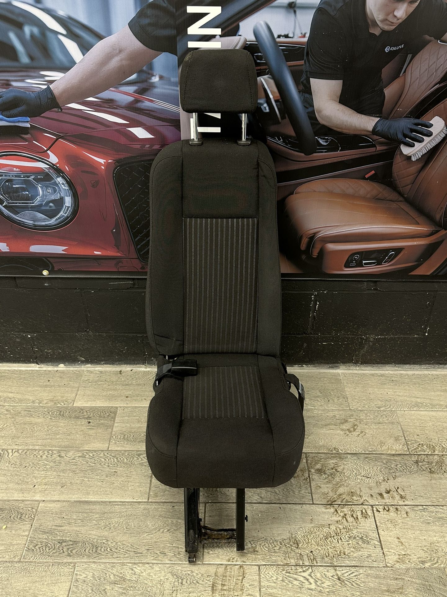 2015-2025 Ford Transit Van OEM BLACK CLOTH Single Rear Seat 15 passenger