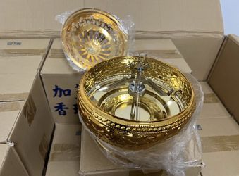 BALI ORNATE INCENSE COIL HOLDERS + LID FOR INCENSE