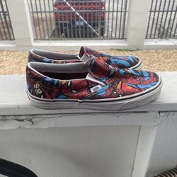 Spider Man slip on vans