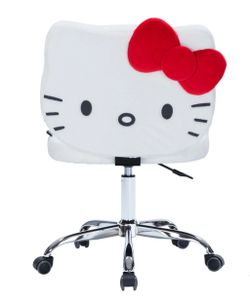 Hello Kitty Teddy Fur Swivel Vanity Chair