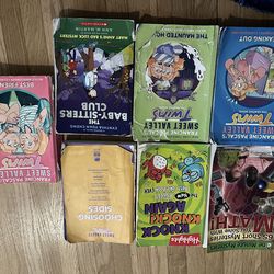 Baby sitters club, Sweet valley twins, books etc