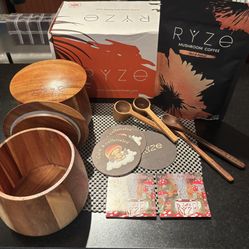 RYZE Mushroom Coffee Set W/ 90 Servings Coffee And 30 Servings Creamer- $200 Value