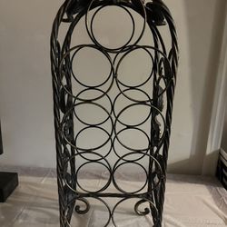 🌟Wrought Iron Wine (9) Bottle Holder