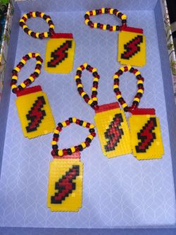 RUSH BOTTLE PERLER KANDI BRACELET FESTIVAL RAVES