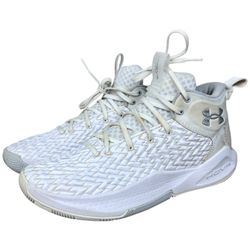 Under Armour Unisex Havoc 4 White Basketball Shoes Womens Size 12.5 /Mens 11