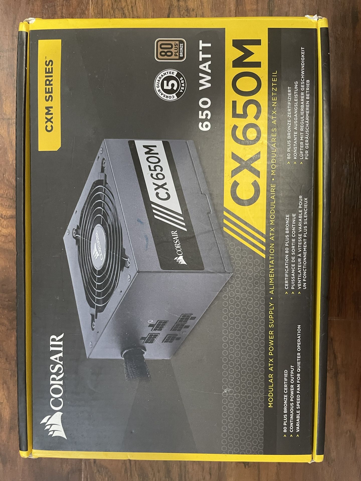 PC Power Supply, Corsair 650 Watt Unused