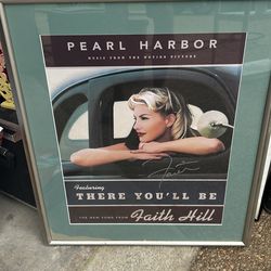 Faith Hill signed poster