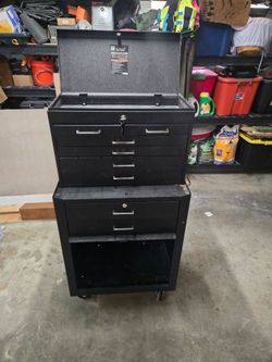 27" 8 drawer 2 part tool chest