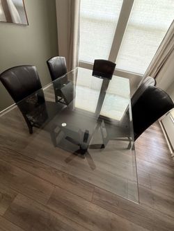 Large Glass dining Table