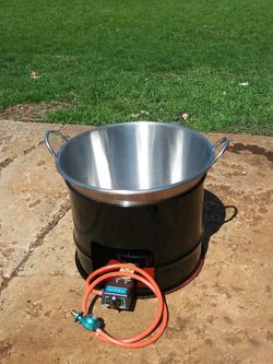 Cazo chocharronero con base y quemador