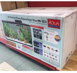 55 GALLON GLASS LED AQUARIUM STARTER KIT
