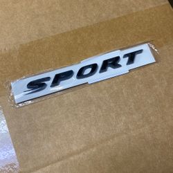 Gloss Black SPORT Badge Emblem for HONDA CIVIC