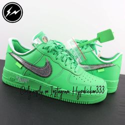 Air Force 1 Low Off-White Light Green Spark